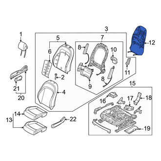 Genesis OE - Front Left Seat Back Panel