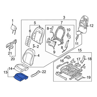 Genesis OE - Front Left Seat Cushion Foam
