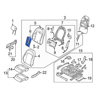 Genesis OE - Front Right Upper Seat Heater Pad
