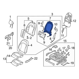 Genesis OE - Front Left Seat Back Frame