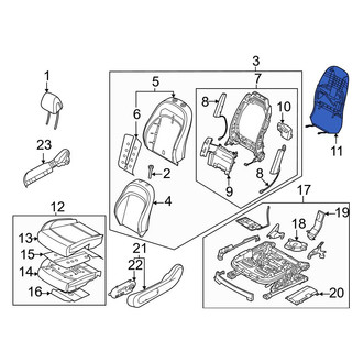 Genesis OE - Front Left Seat Back Panel