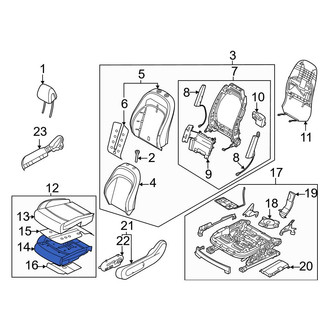 Genesis OE - Front Left Seat Cushion Foam