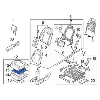 Genesis OE - Front Left Lower Seat Heater Pad