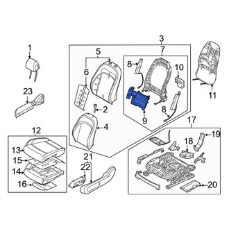 Genesis OE - Front Left Seat Lumbar Support Cushion