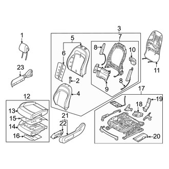 Genesis OE - Front Left Seat Back Assembly