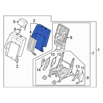 Genesis OE - Rear Right Seat Back Cushion