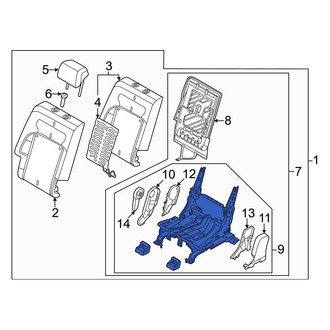 Genesis OE - Rear Right Seat Frame