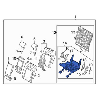 Genesis OE - Rear Left Seat Frame
