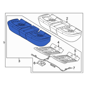 Genesis OE - Rear Seat Cushion Pad