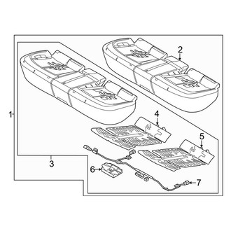 Genesis OE - Rear Seat Cushion Foam
