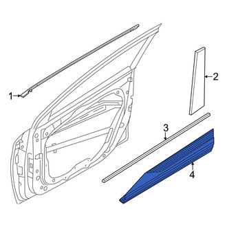 Genesis OE - Front Left Door Molding