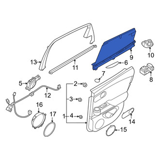 Genesis OE - Rear Left Door Glass Sunshade
