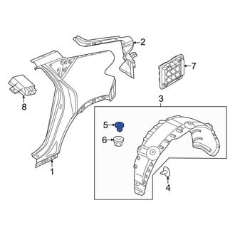 Genesis OE - Floor Pan Splash Shield Clip