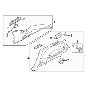 Genesis OE - Quarter Panel - Interior Trim (Base)