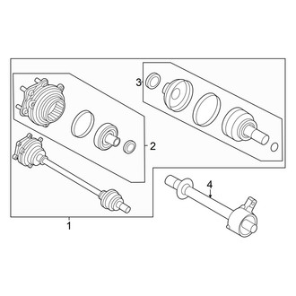 Genesis OE - Rear Suspension - Drive Axles (Performance AWD)