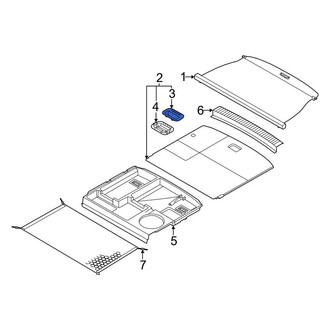 Genesis OE - Rear Upper Spare Tire Compartment Cover Latch
