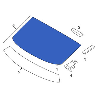 Genesis OE - Rear Lower Liftgate Glass
