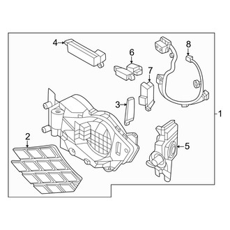 Genesis OE - Front Bumper & Grille - Grille & Components (Charging Port)