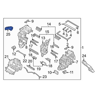 Genesis OE - Left Cabin Air Intake Duct