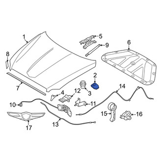 Genesis OE - Front Outer Hood Stop Buffer