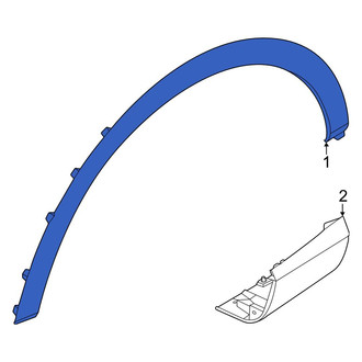 Genesis OE - Front Left Wheel Arch Molding