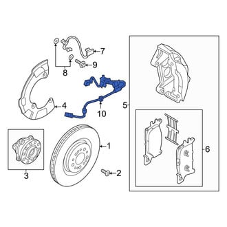 Genesis OE - Front Left ABS Wheel Speed Sensor