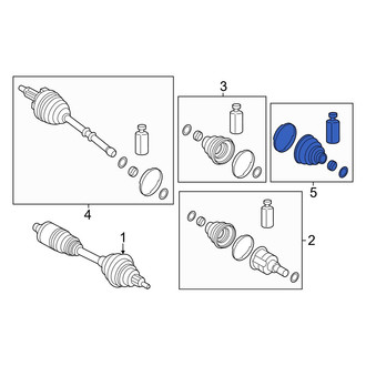 Genesis OE - Front Left Inner CV Joint Boot Kit