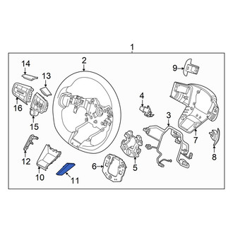 Genesis OE - Right Lower Steering Wheel Trim