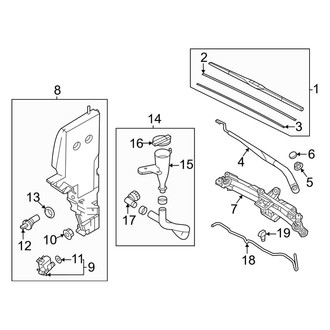 Genesis OE - Windshield - Wiper & Washer Components