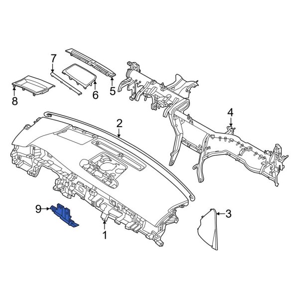 Instrument Panel Center Support