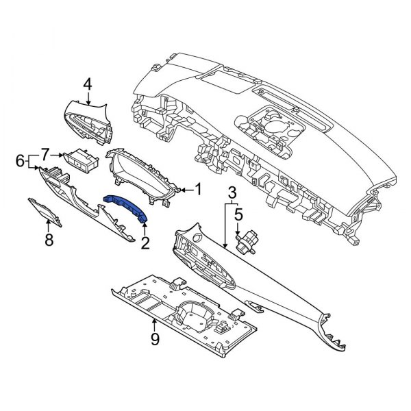 Instrument Cluster Bezel Bracket