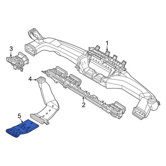 Genesis OE - Rear Left Instrument Panel Air Duct