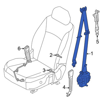 Genesis OE - Rear Right Seat Belt Lap and Shoulder Belt