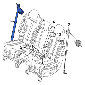 Genesis OE - Rear Right Seat Belt Lap and Shoulder Belt