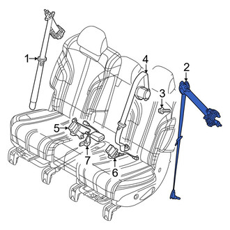 Genesis OE - Rear Left Seat Belt Lap and Shoulder Belt