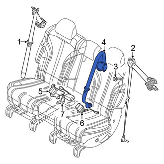 Genesis OE - Rear Right Seat Belt Lap and Shoulder Belt