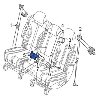 Genesis OE - Rear Right Seat Belt Receptacle