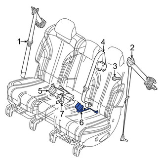 Genesis OE - Rear Left Seat Belt Receptacle