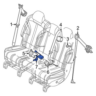 Genesis OE - Rear Left Seat Belt Receptacle