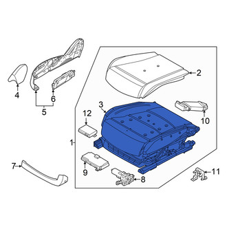 Genesis OE - Front Left Seat Cushion Pad