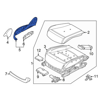 Genesis OE - Front Left Inner Seat Trim Panel