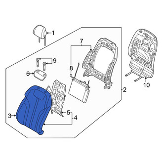 Genesis OE - Rear Left Inner Seat Back Cushion