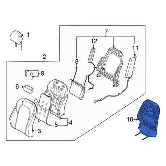 Genesis OE - Front Left Seat Back Panel
