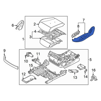 Genesis OE - Front Left Outer Seat Trim Panel