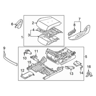 Genesis OE - Front Left Seat Cushion Foam
