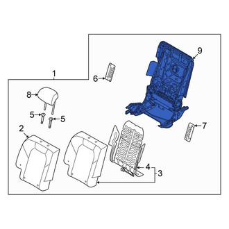 Genesis OE - Rear Right Seat Back Frame