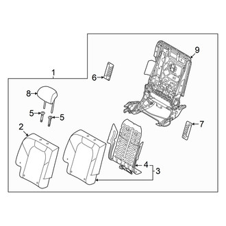 Genesis OE - Rear Right Seat Back Assembly