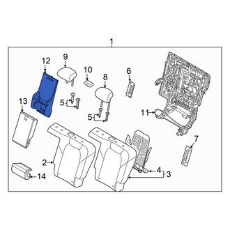 Genesis OE - Rear Seat Armrest Base