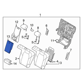 Genesis OE - Rear Left Seat Armrest