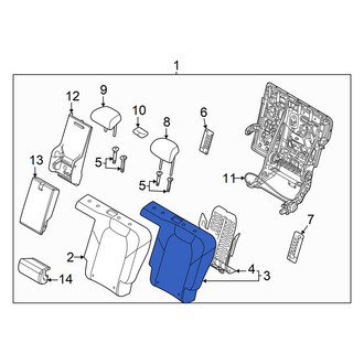 Genesis OE - Rear Left Inner Seat Back Cushion